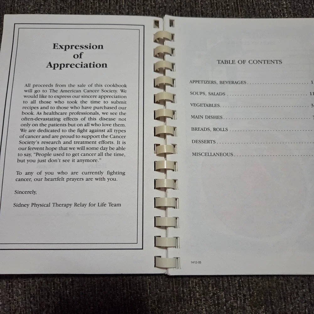 Whats Cookin Sidney Physical Therapy Wilson Memorial Hospital Cookbook 2005